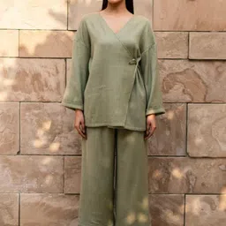 RAAS LIFE V Neck Top With Trouser Co-Ords-picture-28