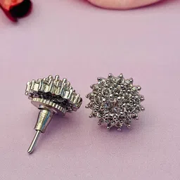 Anouk Silver-Plated Floral Shaped Studs image 2