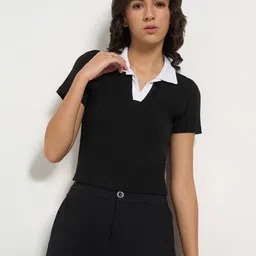 Ajile by Pantaloons Women Cotton Shirt Style Top-image-11