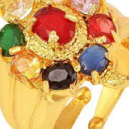 Aadikart Unisex Gold Ring image 3