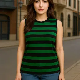 Myrung Women Striped Bio Finish T-shirt image 5