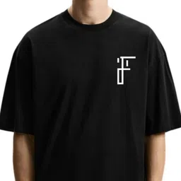 Fashnobic Men Graphic Printed Round Neck Cotton Oversized T-shirt image 3