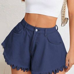 Stylecast X Kotty Women Rapid-Dry High-Rise Denim Shorts-picture-14