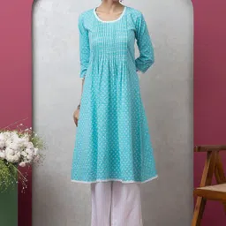 SAKA DESIGNS Women Floral Printed Thread Work Kurta-picture-31