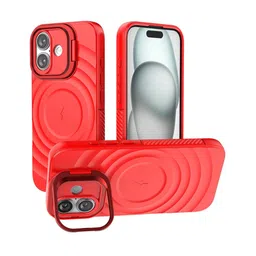 Luxury Kase Solid iPhone 16 Impact Resistant Rugged Back Case with Wireless Charging image 2