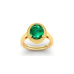 Pranjal Gems Unisex 14.25 Ratti 13.62 Carat Emerald Panna Gemstone Finger Ring-picture-36
