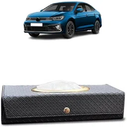 brothertwo Car Tissue Box Holder with 100 Tissue For V W Virtus Vehicle Tissue Dispenser-picture-19