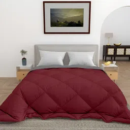 tundwal's Maroon & Grey Heavy Winter Single Bed Comforter image 1