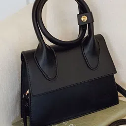 StyleCast Structured Shoulder Bag With Detachable Sling Strap-image-1