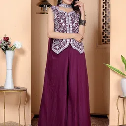 GRX Women Ethnic Motif Embroidered Sleeveless Fit and Flare Ethnic Maxi Dress-image-1