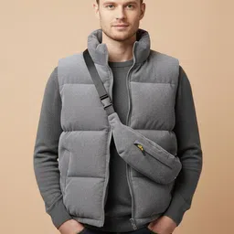 Mast & Harbour Men Padded Jacket With Patchwork-picture-32