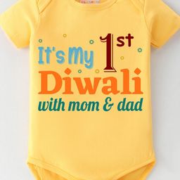 BLUSHES Infants Diwali Printed Pure Cotton Bodysuit-picture-49