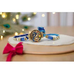 MEIRA JEWELLERY Set Of 2 Rakhi Greeting Card & Roli Chawal image 2