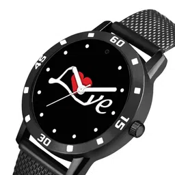 JUST LIKE Unisex Pack Of 2 Printed Analogue Watch Avio Mino Black Sefar Chian image 2