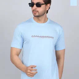 WILD ELEPHANT Men Pack of 2 Typography Printed Round Neck Cotton T-shirts-image-63