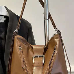 LULU & SKY PU Structured Handheld Bag with Bow Detail-picture-27