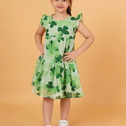HERE&NOW Girl Floral Printed A-Line Dress-picture-22