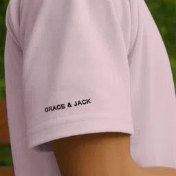 GRACE & JACK Typography Puff Printed Round Neck Tshirt image 5