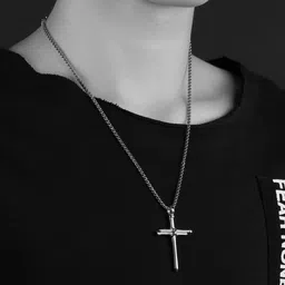 AGARWALPRODUCT Geometric Pendants with Chains image 4