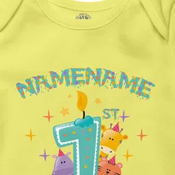 THE PRINT PLATTER Infants Printed Cotton Ultra Bio Wash Bodysuit with Envelope Neck image 2