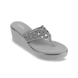 Metro Wedge Sandals with Laser Cuts image 2