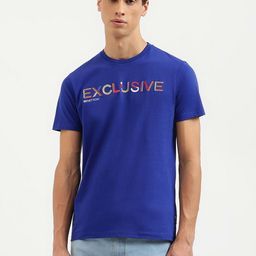 United Colors of Benetton Men Typography Printed Pure Cotton Applique T-shirt-picture-29
