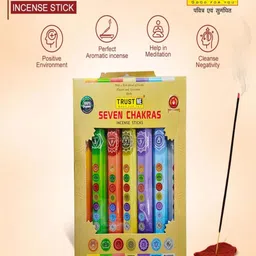TRUST ME 7 Pieces Brown & Yellow Premium Mixed Fragrance Wooden Incense Sticks image 4