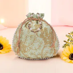 Kuber Industries Set of 3 Embroidered Potli Clutch image 2