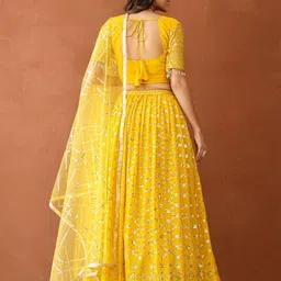 Futra Gabha Embroidered Sequinned Ready to Wear Lehenga & Blouse With Dupatta image 4
