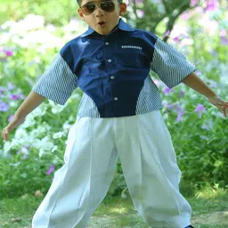 LH LUXURY FASHION Boys Striped Shirt With Trouser-picture-13