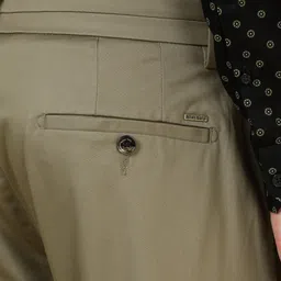 Allen Solly Men Solid Slim Fit Formal Trousers image 2