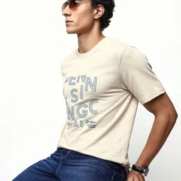 Dennis Lingo Typography Printed Round Neck Half Sleeves Pure Cotton Relaxed Fit T-shirt-picture-27