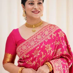 ksaliya Traditional Handloom, Lightweight, Embroidered & Printed Design, Ideal for Casual, Wedding & Party Wear Saree image 2