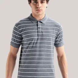 Y.O.U Men Striped Polo Collar T-shirt-picture-19