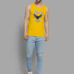 DAB SHARK Men Printed Innerwear Gym Vests image 4