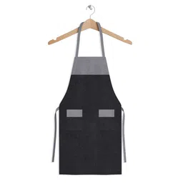 Kuber Industries Grey Jute 2 Front Pocket Kitchen Apron image 5