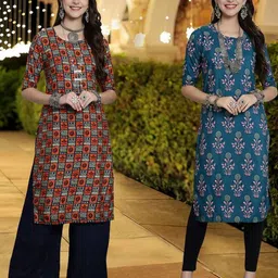 ethnic basket Cotton Embroidered Kurta-picture-26