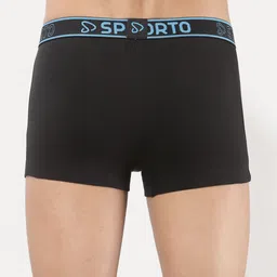 Sporto by Macho Men Pack Of 4 Super Mid-Rise TrunksSprto_M1022-B1-CH1-N1-Olv1-S image 3