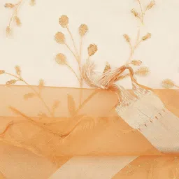 Dupatta Bazaar Embroidered Organza Dupatta with Thread Work image 5