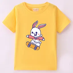 BLUSHES Kids Graphic Printed Round Neck Cotton T-shirt-picture-56