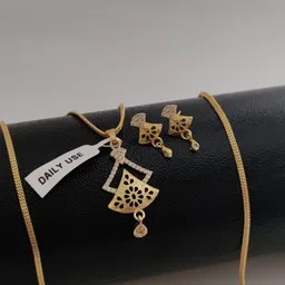 V.K.PAYAL.JEWELLERY Gold-Plated Artificial Stones Studded Jewellery Set-picture-11