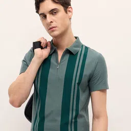 THE BEAR HOUSE Men Striped Polo Collar T-shirt-picture-10