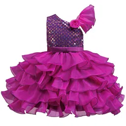 StyleCast x Revolte Ethnic Motifs Layered Georgette Fit & Flare Midi Dress-picture-35