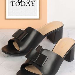 Metro Women Block Mules with Buckles-picture-25