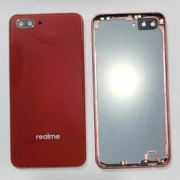 SPAREASP Realme C1 (With Proper Logo) Red Back Panel-picture-41