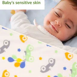 MeeMee White Fleece Mild Winter Lightweight & Comfortable Single Bed Blanket image 2