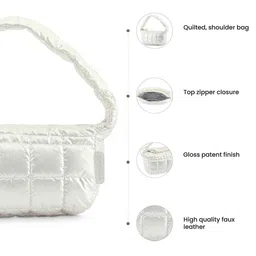 Fastrack Textured Structured Shoulder Bag image 5