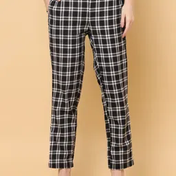 aayusika Checked Pure Cotton V-Neck Tunic With Flared Trousers Co-Ords image 5