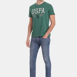 U.S. Polo Assn. Denim Co. Men Cotton Typography Printed T-shirt image 2