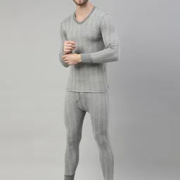 DIXCY SCOTT Originals V-Neck 4-Way Stretch Ribbed Thermal Tops image 2